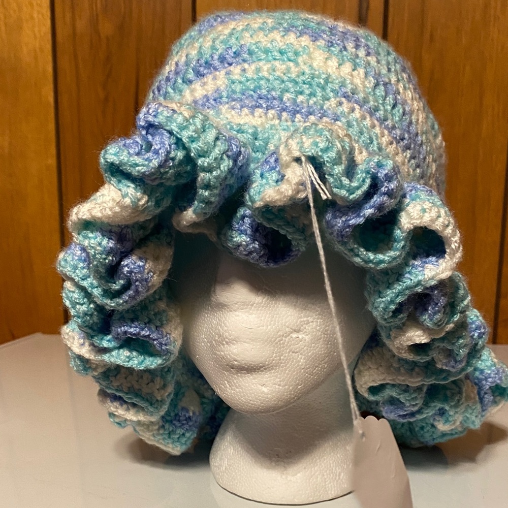 Handmade By Helen 
Ruffle Hat
X-Large Size 
Custom orders Accepted
$40.00